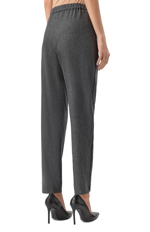 Брюки из шерсти и кашемира Emporio Armani EW002238/TE10537 Серый  EW002238/TE10537 Фото 4