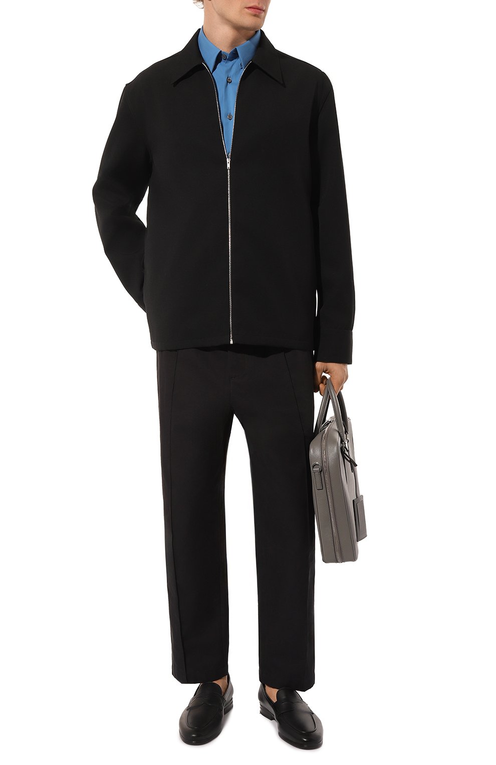 Хлопковая рубашка PRADA, арт. UCN259-F62-F0013-201, фото 2