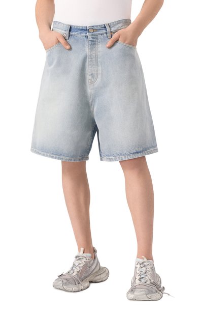 Джинсовые шорты VETEMENTS голубого цвета по цене 86700 руб., арт. UA66SS500L, фото 3 Джинсовые шорты VETEMENTS, арт. UA66SS500L, фото 3
