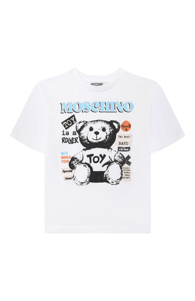 Хлопковая футболка MOSCHINO, арт. H8M03R/LAA20/4-8