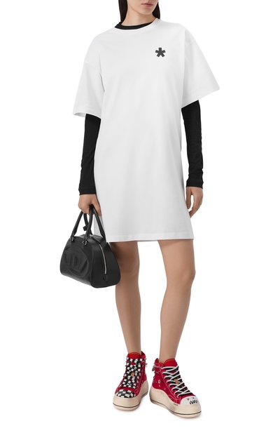 Хлопковое платье COMME DES FUCKDOWN, арт. CFABW01574, фото 2