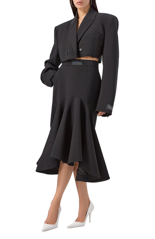Кожаные туфли VETEMENTS WH76HE500W/2471 LEATHER Белый  WH76HE500W/2471 LEATHER Фото 2