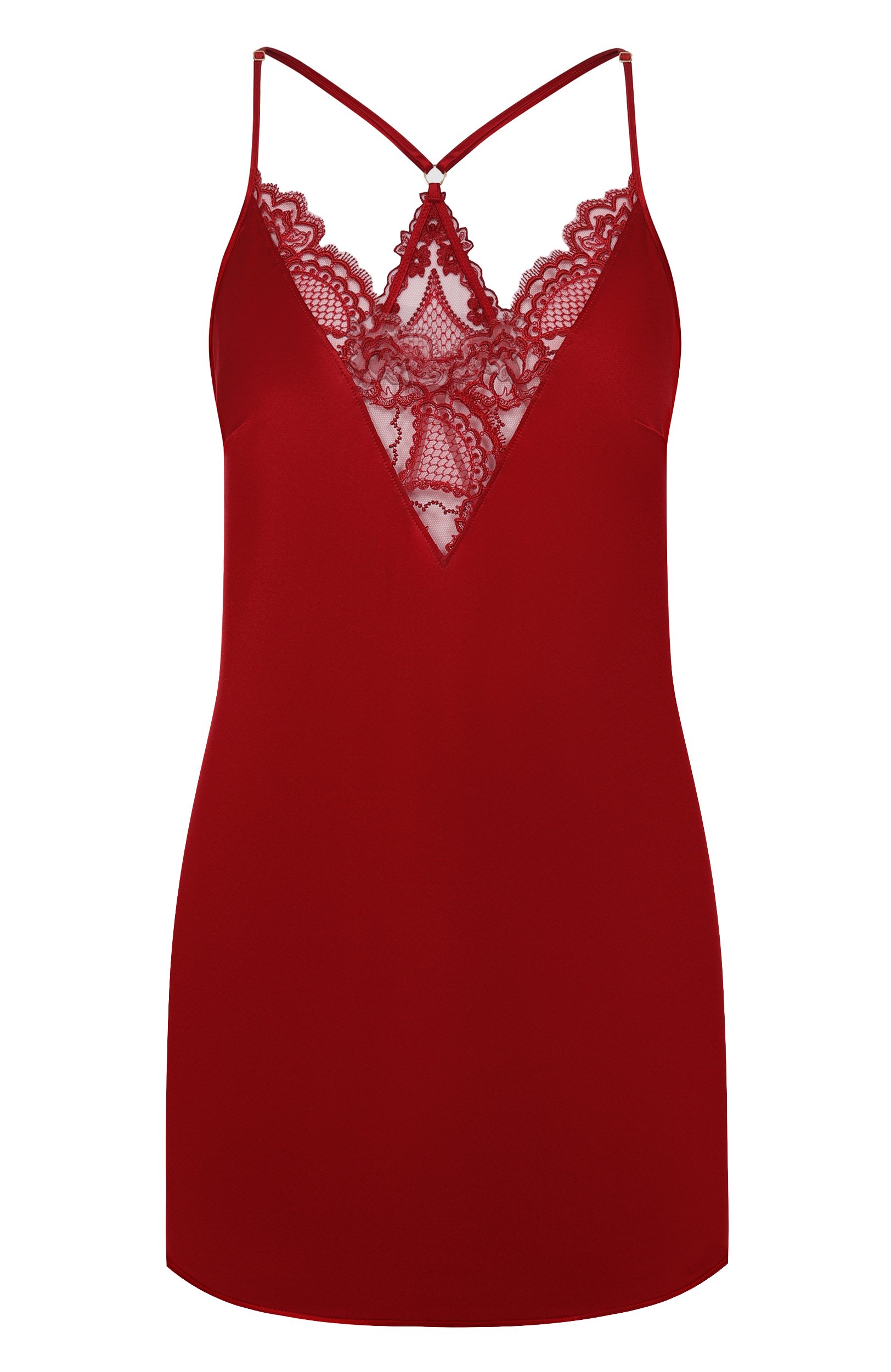 Шелковая сорочка LISE CHARMEL красного цвета по цене 38600 руб., арт. ALH1713, фото 1 Шелковая сорочка LISE CHARMEL, арт. ALH1713, фото 1
