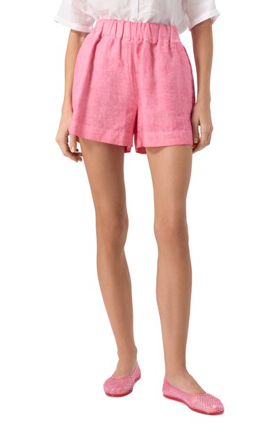 Льняные шорты 120% LINO, арт. 32ALIW29BR/000F753, фото 3