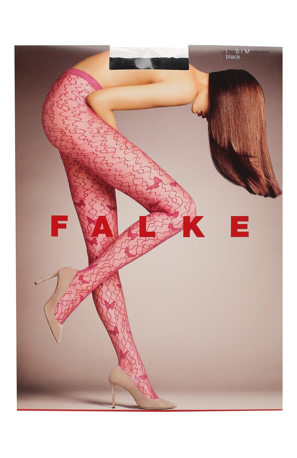 Колготки free flyti FALKE черного цвета по цене 2920 руб., арт. 41133_19_, фото 1 Колготки free flyti FALKE, арт. 41133_19_, фото 1