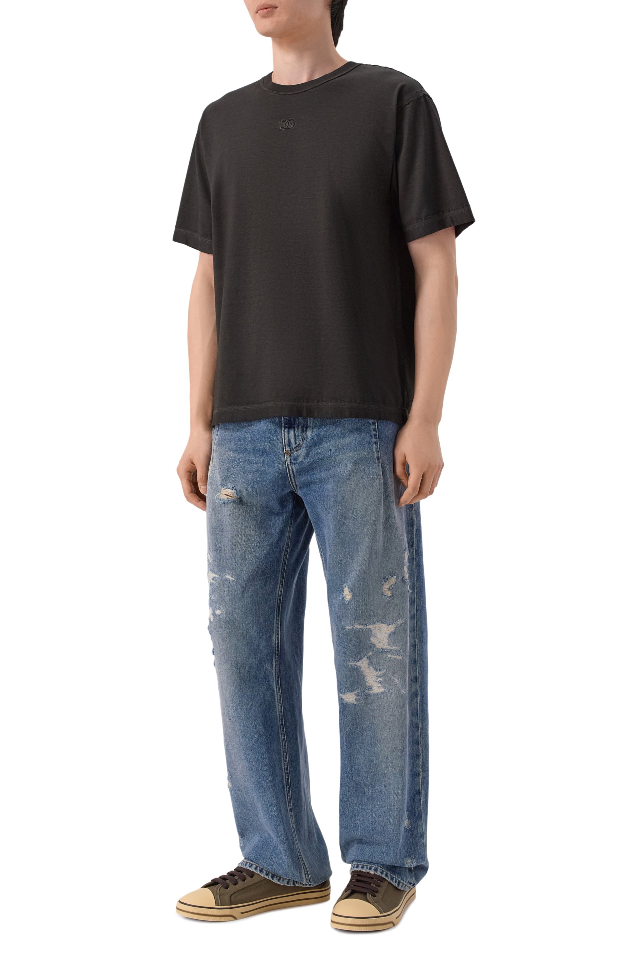 Хлопковая футболка DOLCE & GABBANA, арт. G8RI4Z/G7PNS, фото 2