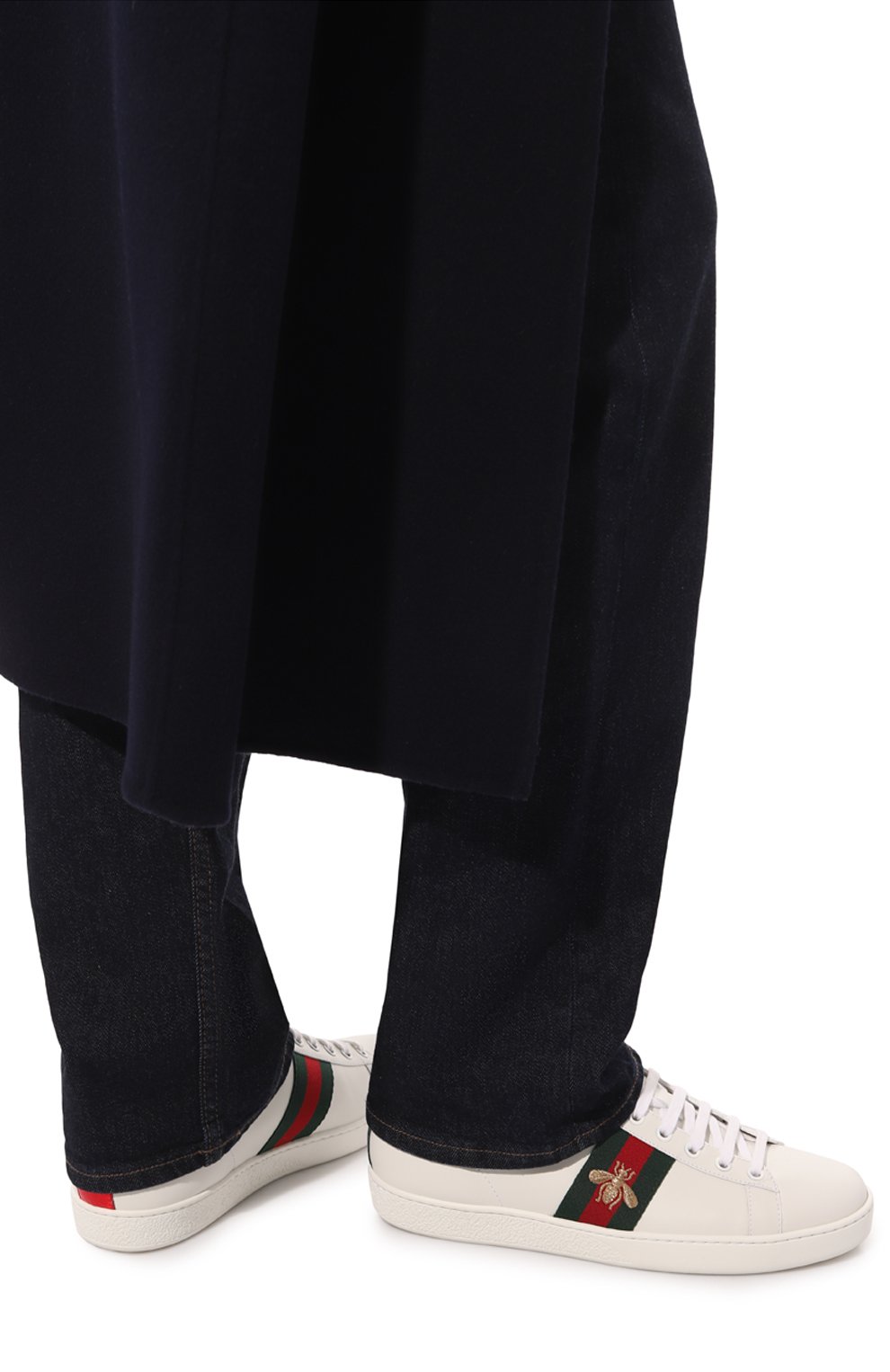 Кожаные кеды new ace GUCCI, арт. 431942 A38G0, фото 3