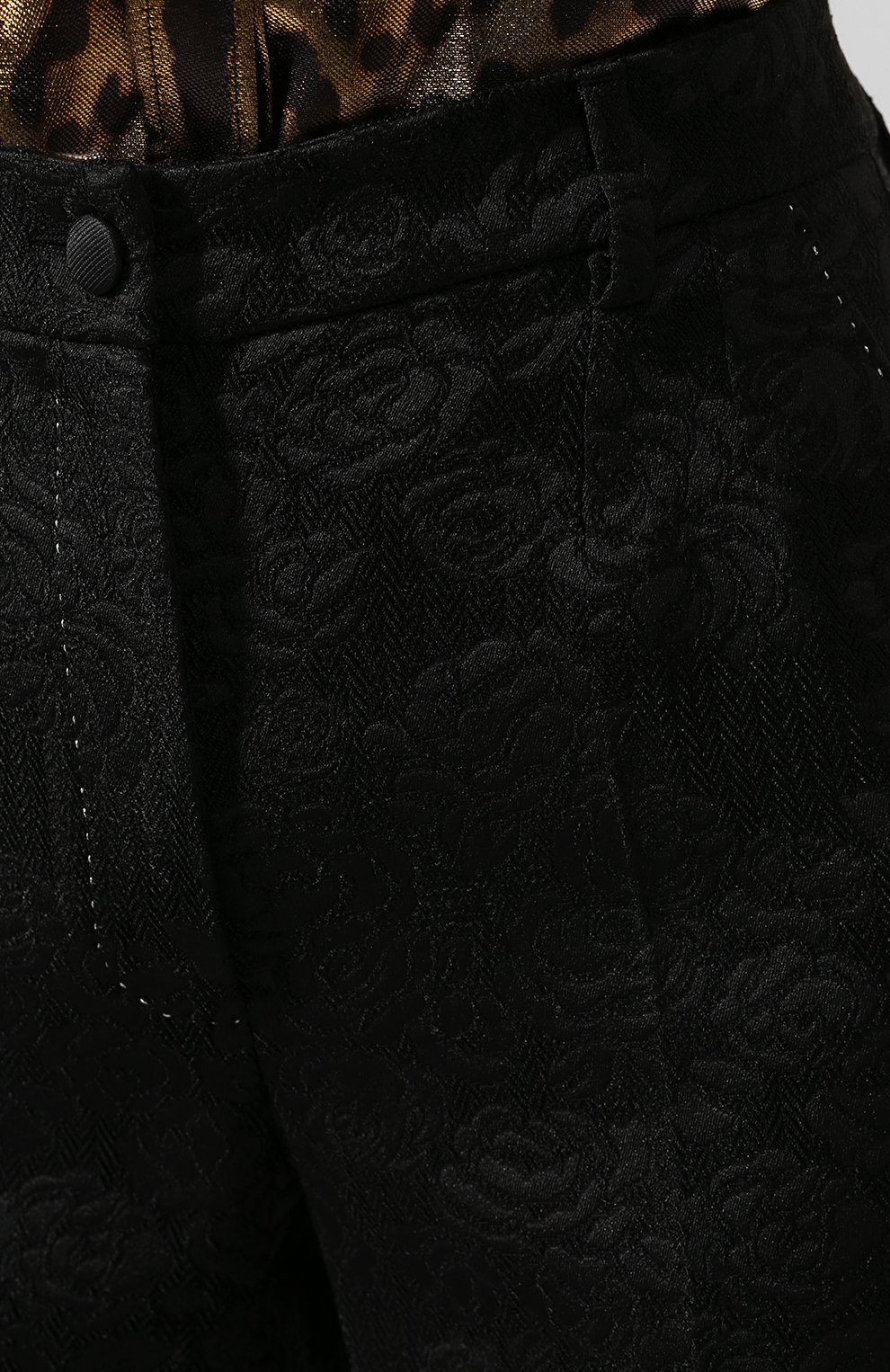 Брюки DOLCE & GABBANA черного цвета по цене 99500 руб., арт. FTBM0T/FJRCP, фото 5 Брюки DOLCE & GABBANA, арт. FTBM0T/FJRCP, фото 5