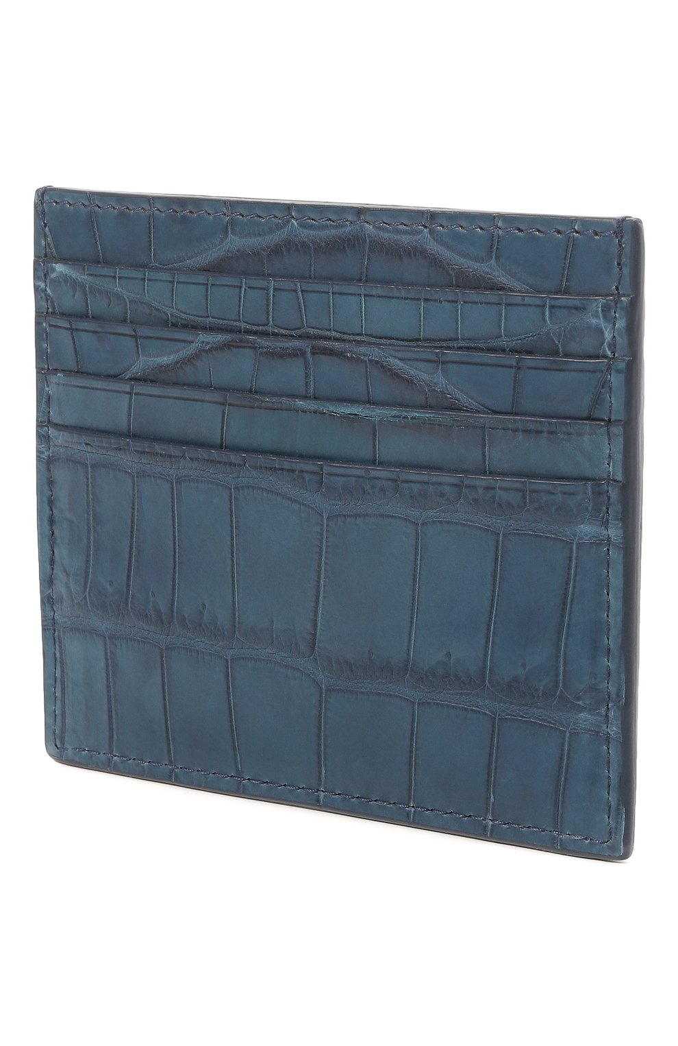 Футляр для кредитных карт из кожи крокодила RUBEUS MILANO, арт. 01 PORCCBLUE02, фото 2