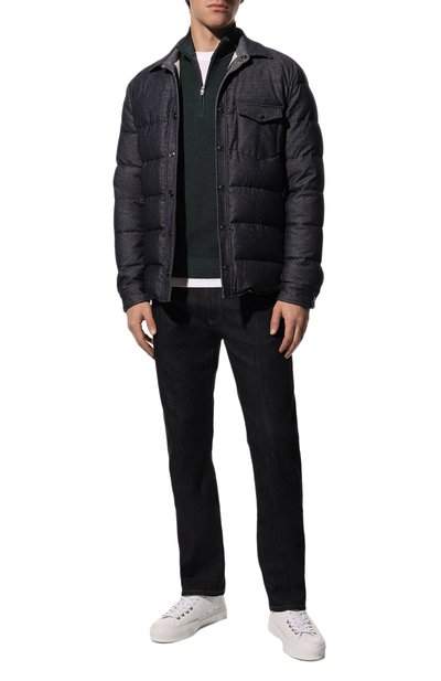 Шерстяной джемпер GRAN SASSO темно-зеленого цвета по цене 29500 руб., арт. 57164/22748, фото 2 Шерстяной джемпер GRAN SASSO, арт. 57164/22748, фото 2