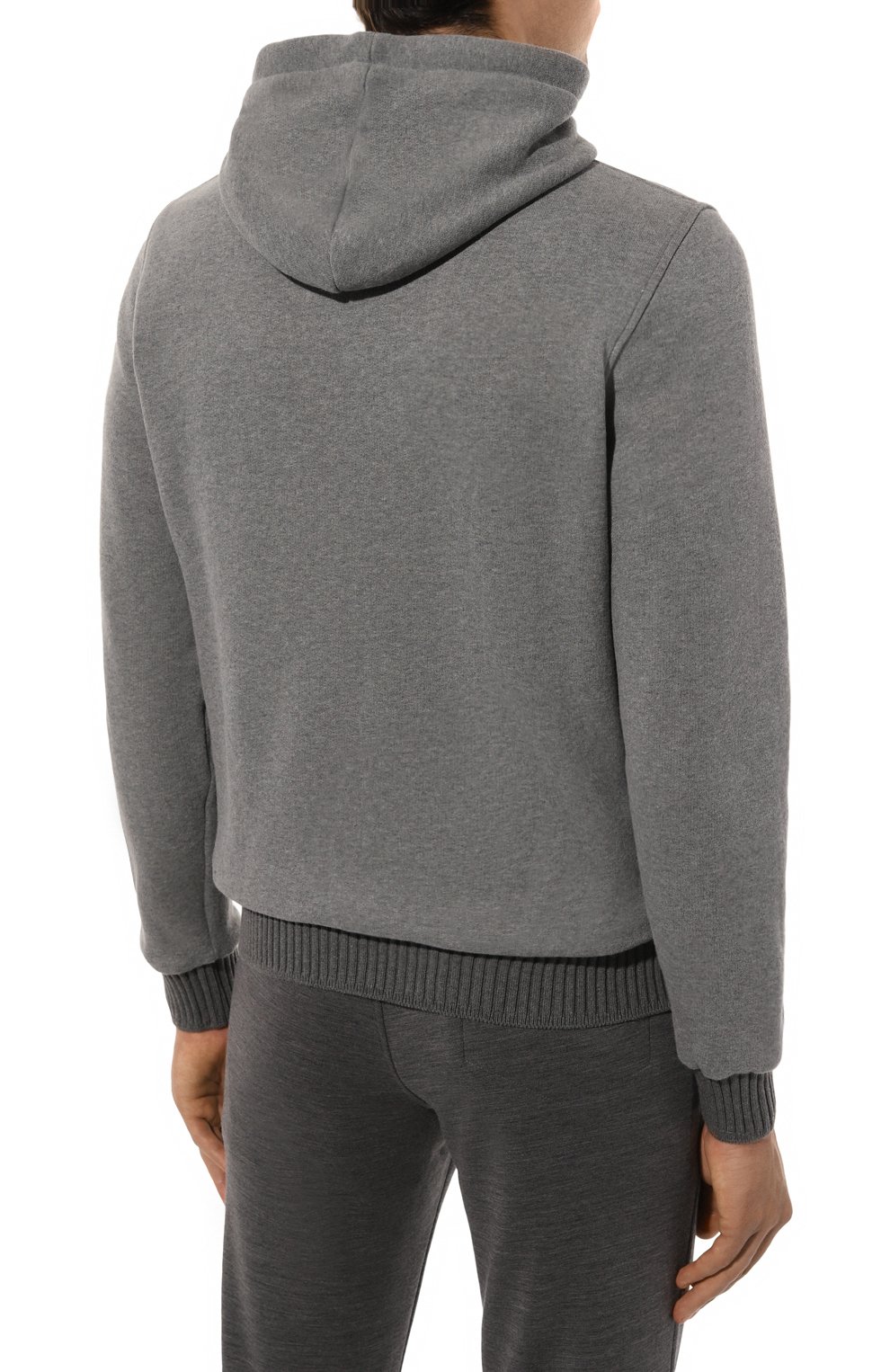 Толстовка из хлопка и кашемира CAPOBIANCO, арт. 17M404.FW00., фото 4