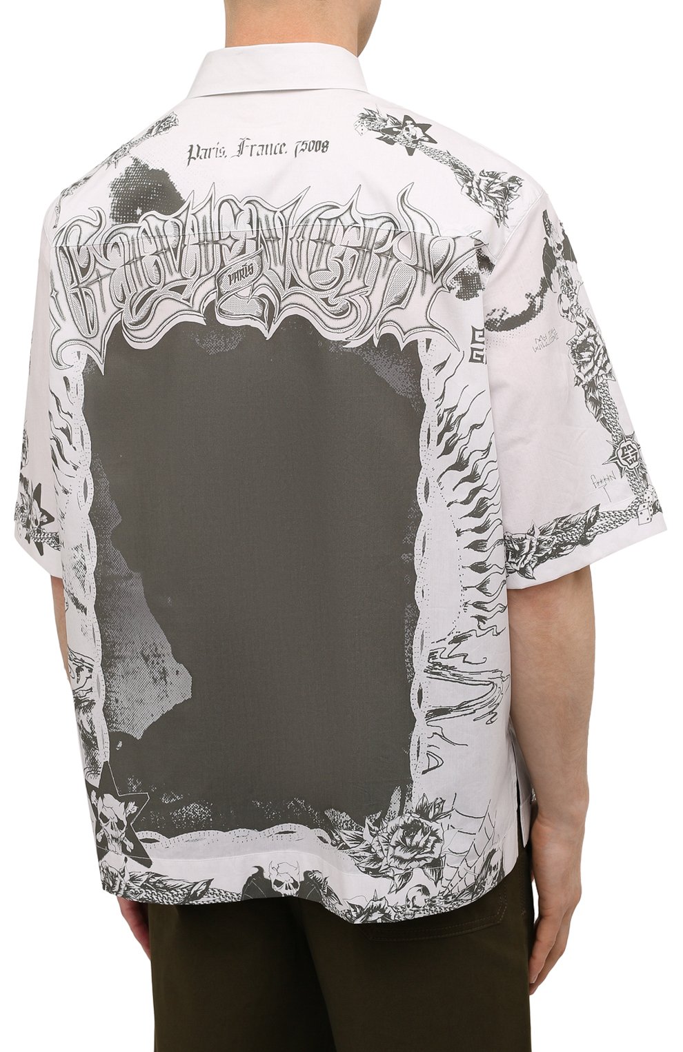 Хлопковая рубашка GIVENCHY, арт. BM60PK13R6, фото 4