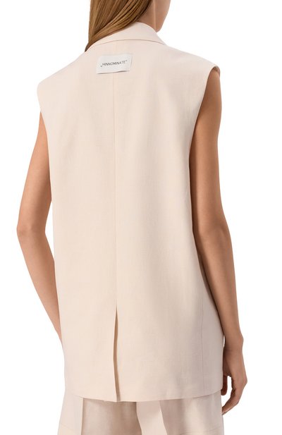 Жилет изо льна и вискозы HINNOMINATE, арт. HMABW01841, фото 4