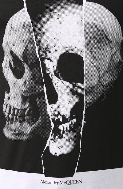 Хлопковая футболка ALEXANDER MCQUEEN, арт. 582923/QNZ8B, фото 5