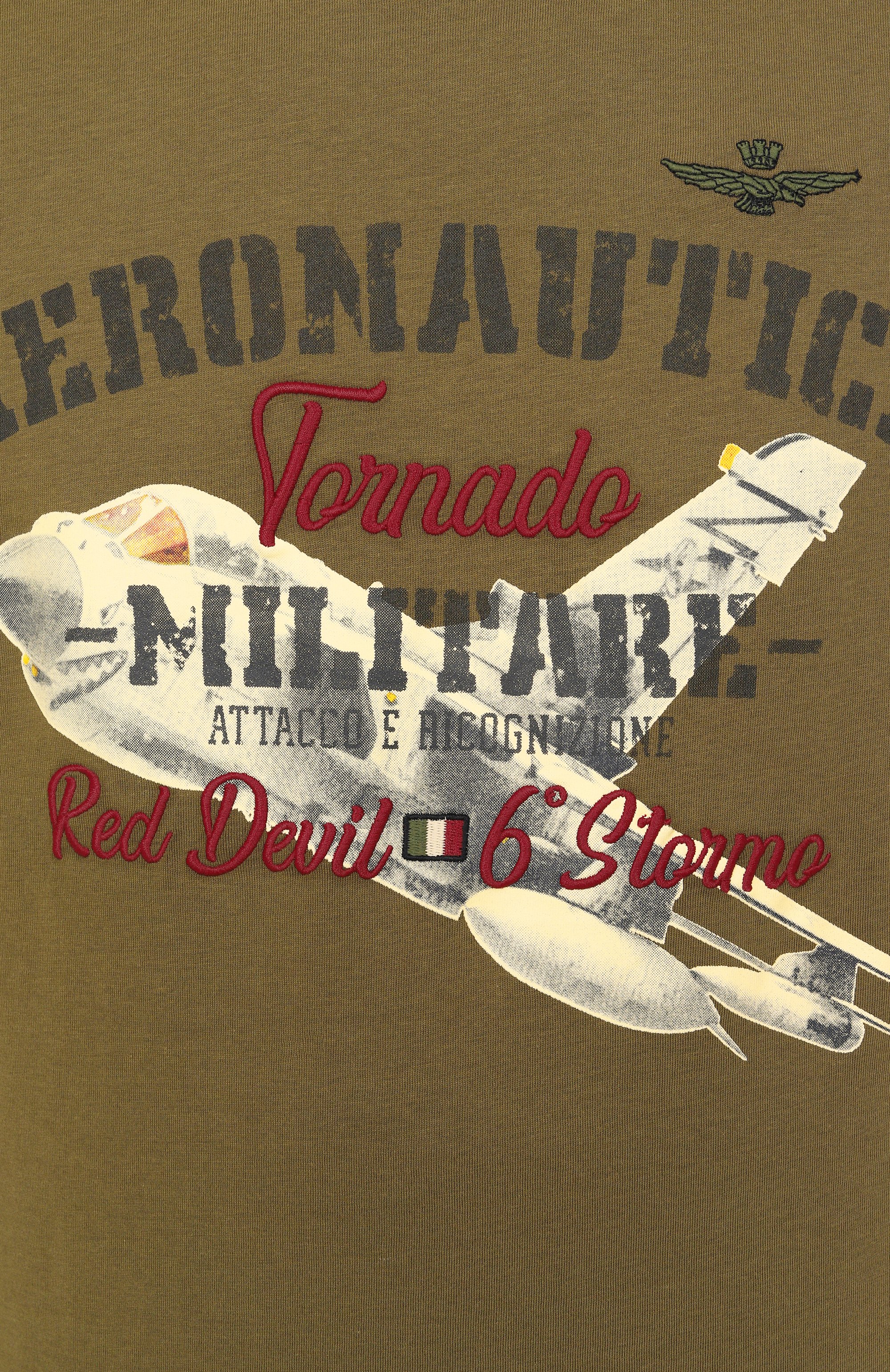 Хлопковая футболка AERONAUTICA MILITARE, арт. 251TS2406J641, фото 6