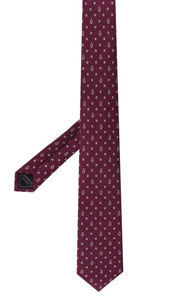 Шелковый галстук BRIONI бордового цвета по цене 29950 руб., арт. 061D00/0D421, фото 3 Шелковый галстук BRIONI, арт. 061D00/0D421, фото 3