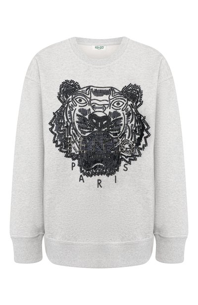 Женский хлопковый пуловер с логотипом бренда KENZO, арт. 2SW7414XI