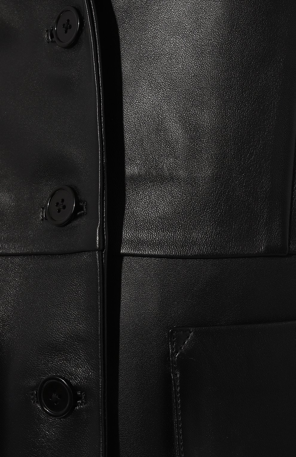 Кожаный жакет LESYANEBO черного цвета по цене 132000 руб., арт. ICONIC/LEATHERT001, фото 5 Кожаный жакет LESYANEBO, арт. ICONIC/LEATHERT001, фото 5