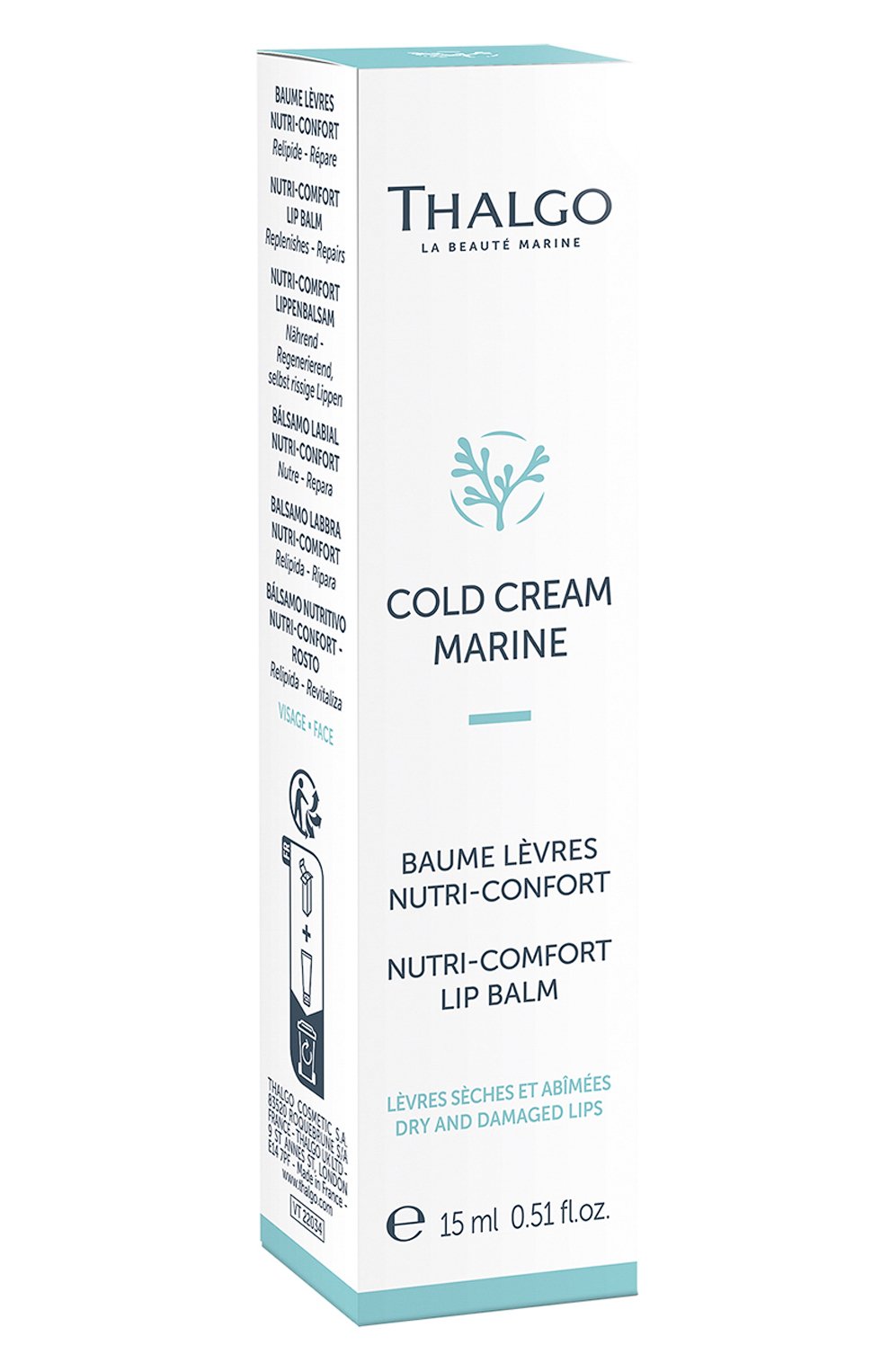 Восстанавливающий бальзам для губ cold cream marine (15ml) THALGO, арт. VT22034, фото 2
