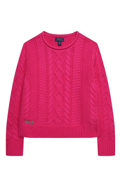 Хлопковый пуловер POLO RALPH LAUREN фуксия цвета по цене 13750 руб., арт. 313834968, фото 1 Хлопковый пуловер POLO RALPH LAUREN, арт. 313834968, фото 1