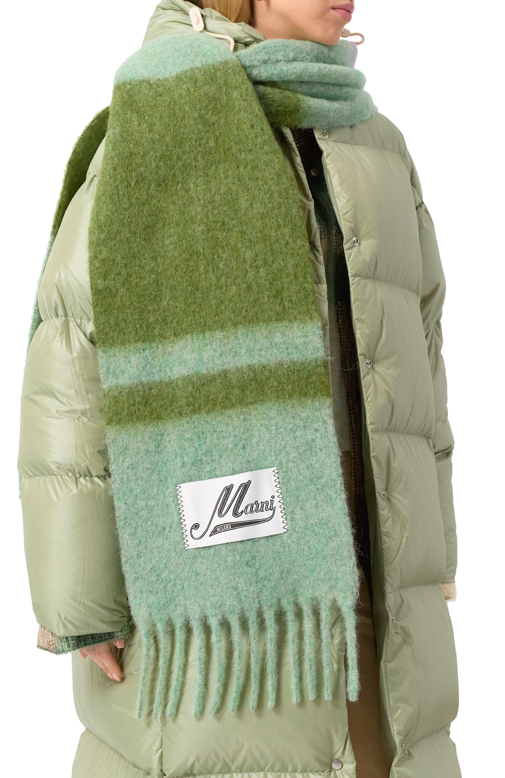 Шерстяной шарф MARNI, арт. SCMC0122Y0/UAW037, фото 2