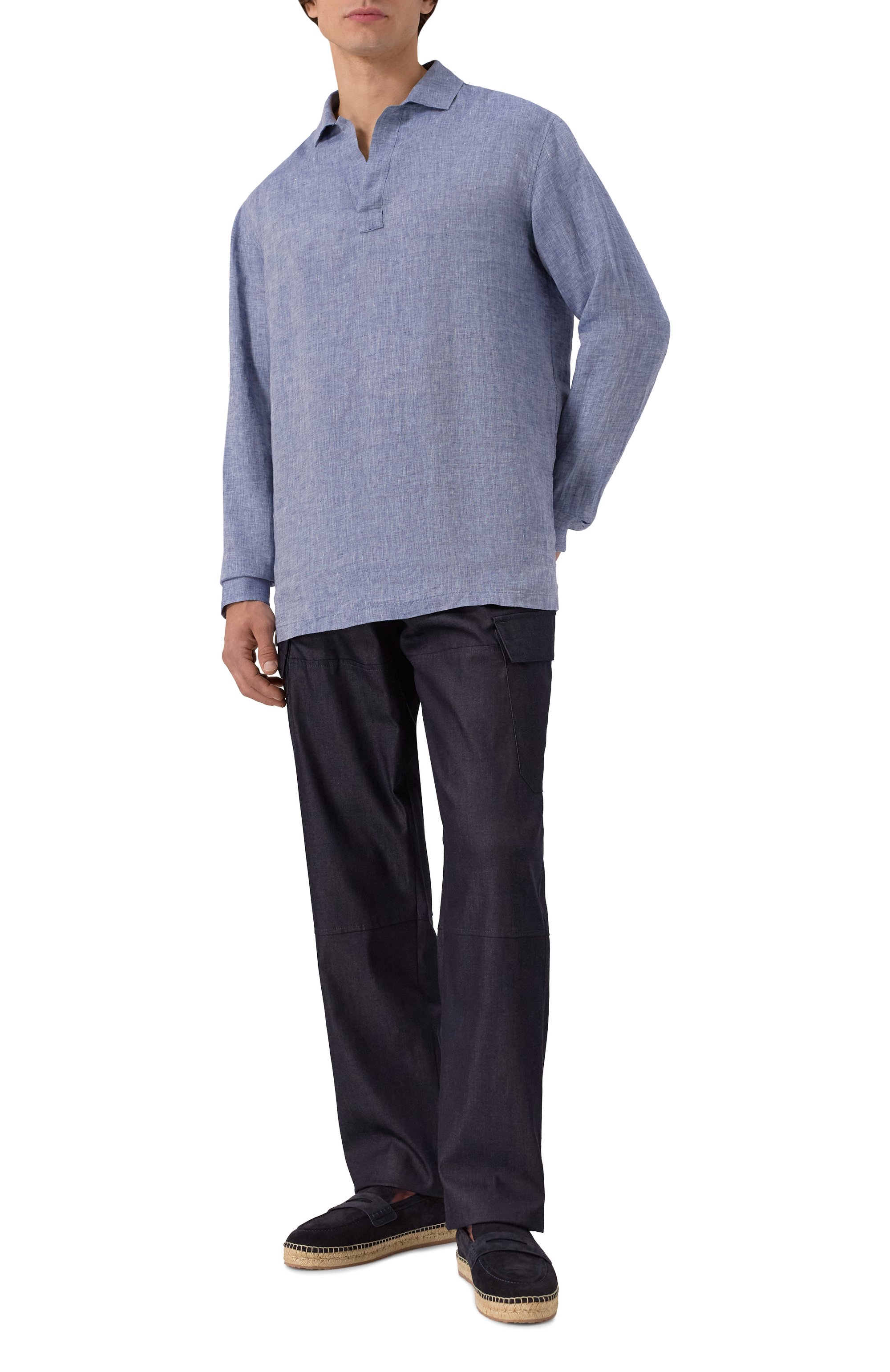 Льняная рубашка GIORGIO ARMANI, арт. GM000316/AF18950, фото 2