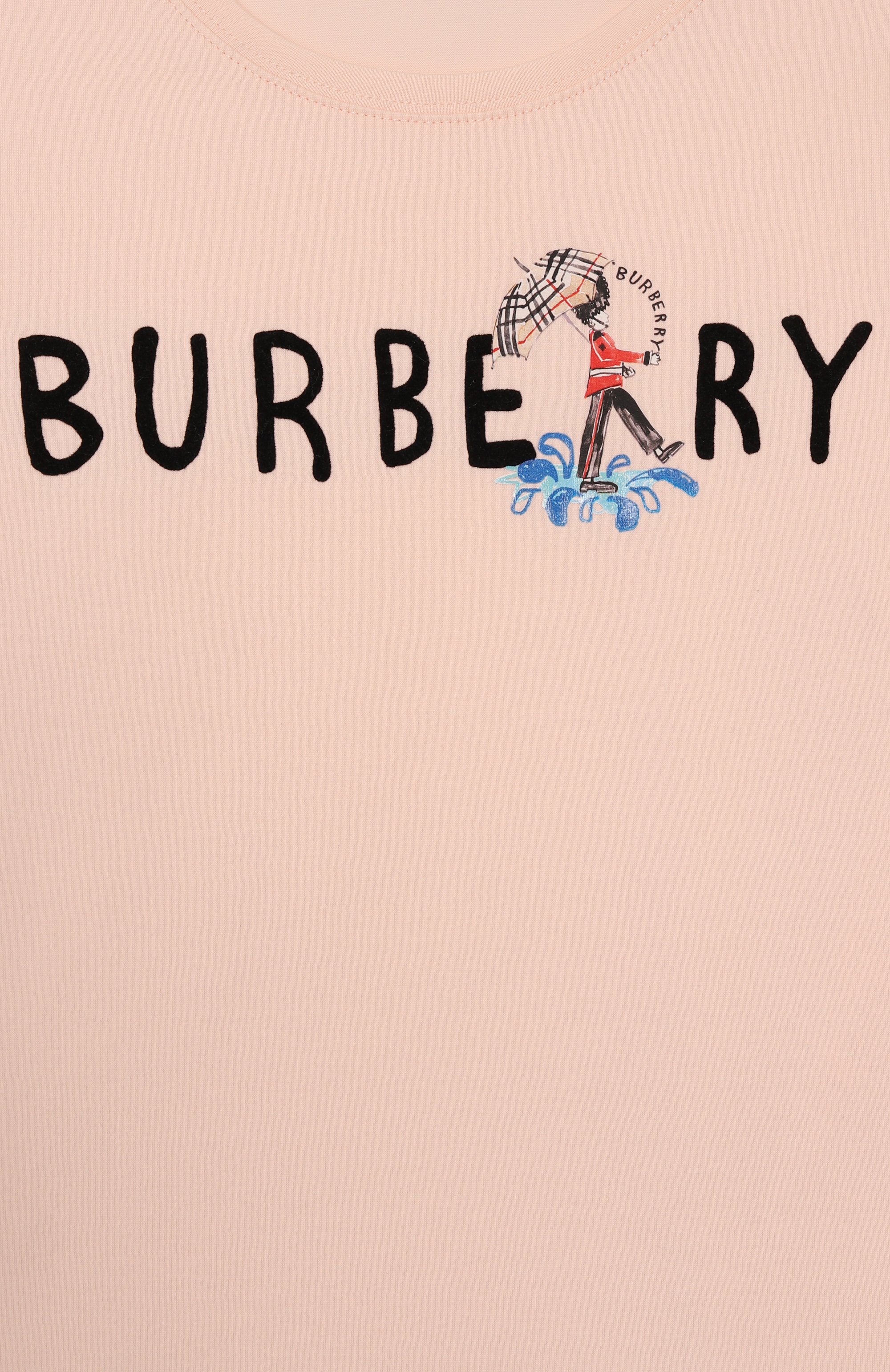 Хлопковая футболка BURBERRY, арт. 8110642, фото 3
