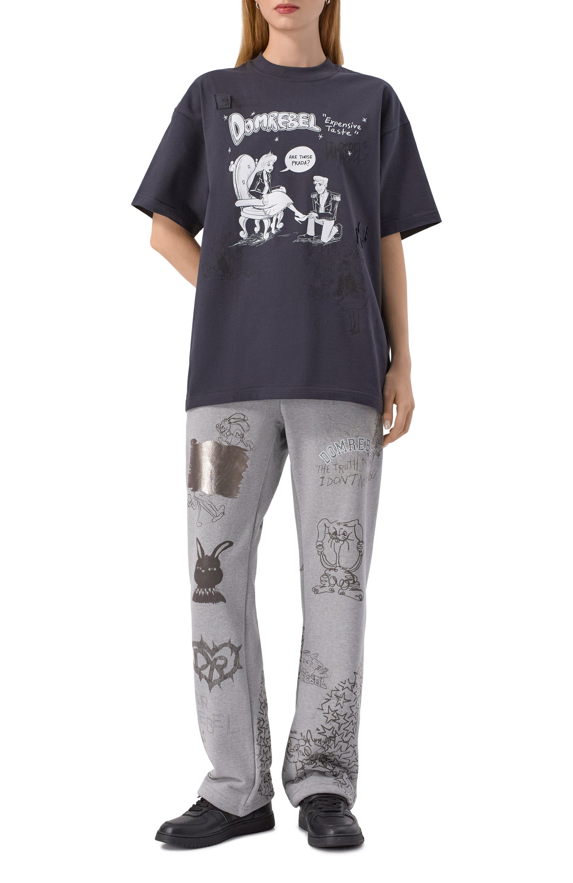 Хлопковая футболка DOMREBEL, арт. EXPENSIVE T-SHIRT, фото 2