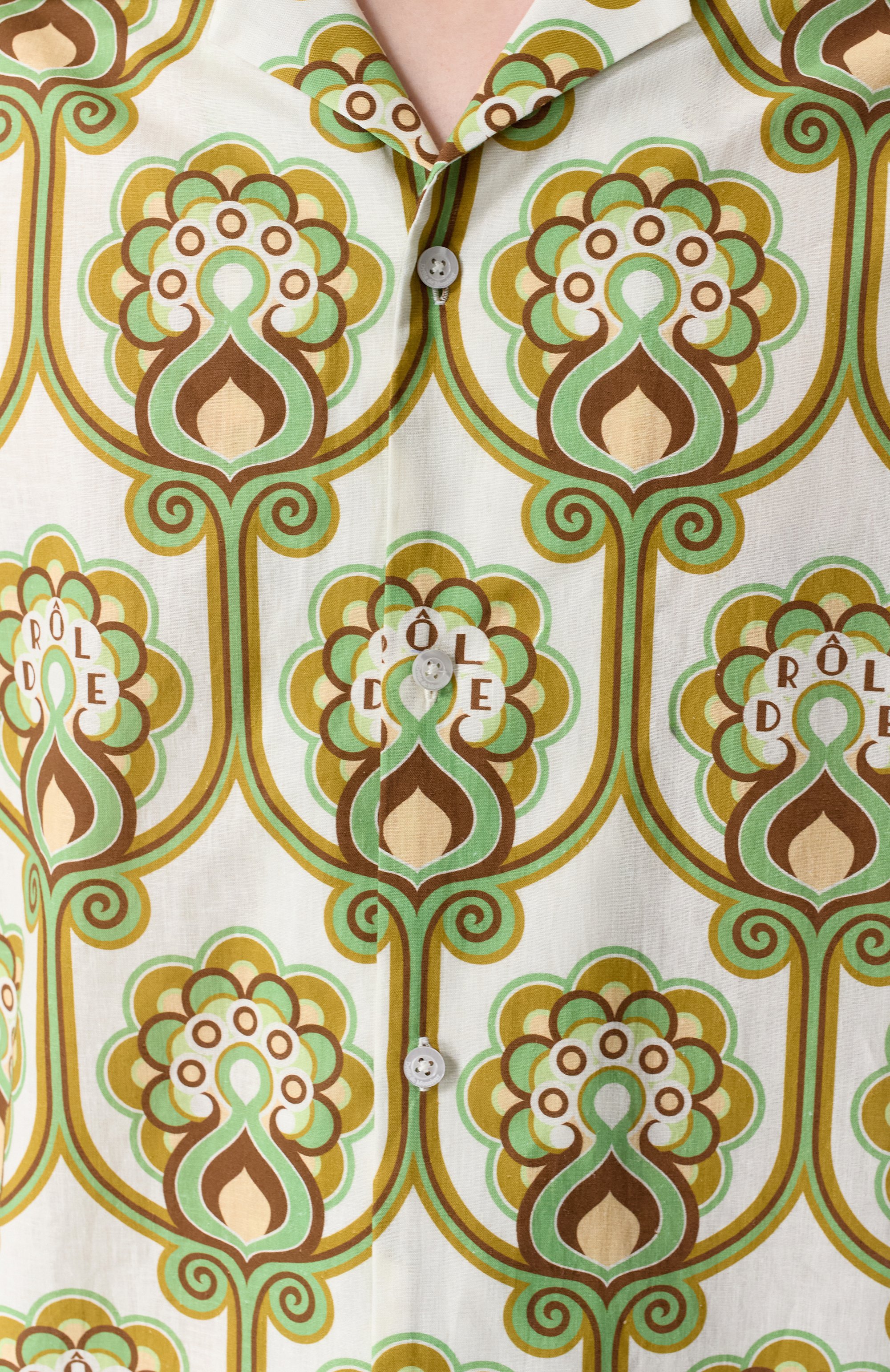 Рубашка изо льна и хлопка DROLE DE MONSIEUR, арт. J-SH228-LI012-GN, фото 5