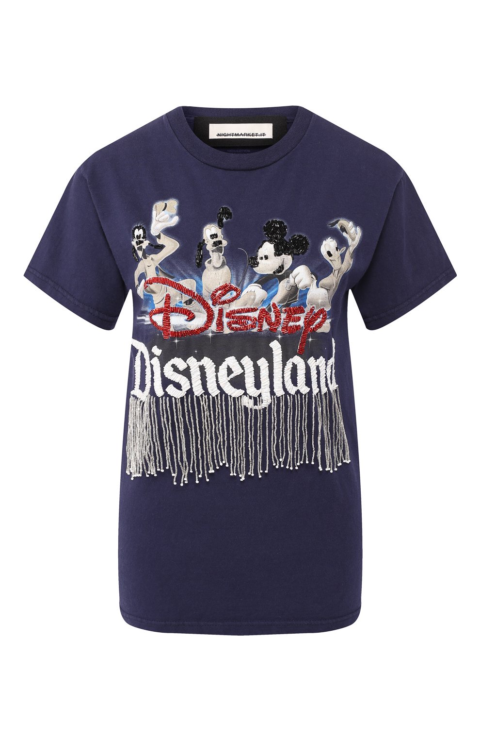Хлопковая футболка NIGHTMARKET.IT разноцветного цвета по цене 26650 руб., арт. DISNEY.1, фото 1 Хлопковая футболка NIGHTMARKET.IT, арт. DISNEY.1, фото 1