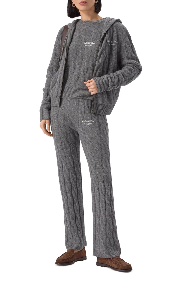 Свитер из кашемира и шерсти sporty & rich x le bristol paris SPORTY AND RICH, арт. WS066517619GY03, фото 2