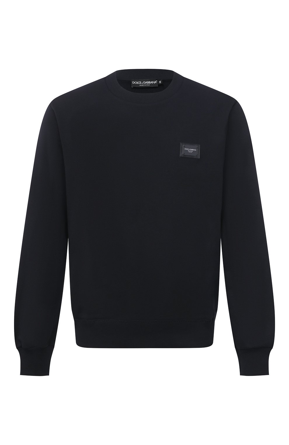 Хлопковый свитшот DOLCE & GABBANA темно-синего цвета по цене 69800 руб., арт. G9PD3T/FU7DU, фото 1 Хлопковый свитшот DOLCE & GABBANA, арт. G9PD3T/FU7DU, фото 1