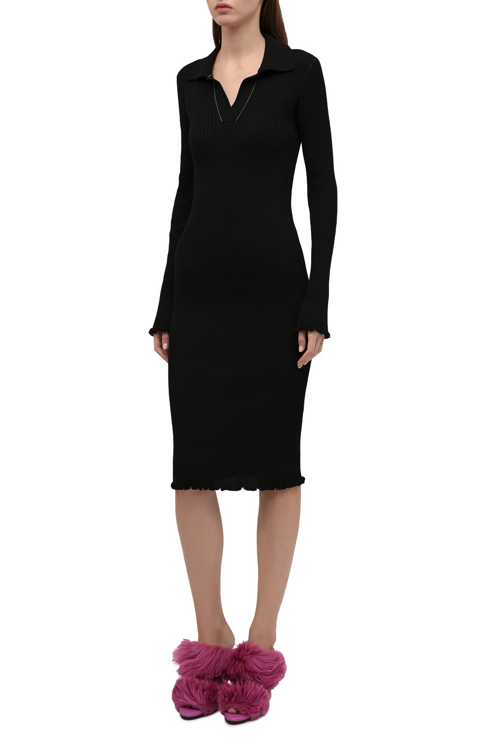 Хлопковое платье BOTTEGA VENETA, арт. 672040/V16U0, фото 3