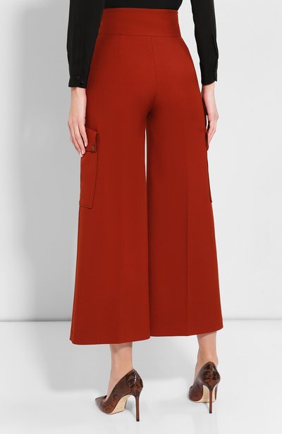 Шерстяные брюки STELLA MCCARTNEY бордового цвета по цене 97250 руб., арт. 596008/SNB38, фото 4 Шерстяные брюки STELLA MCCARTNEY, арт. 596008/SNB38, фото 4