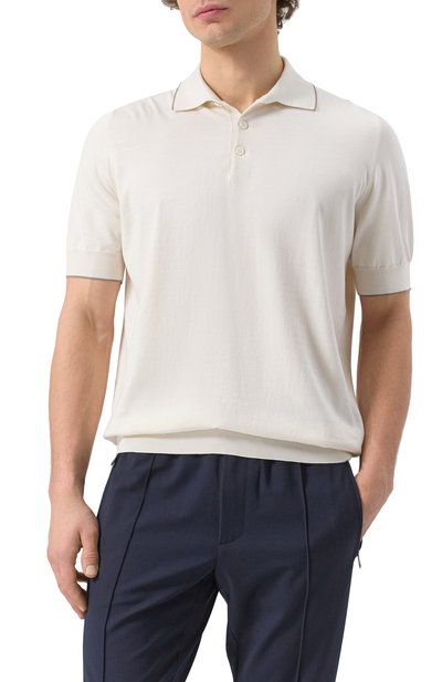 Хлопковое поло BRUNELLO CUCINELLI, арт. M29805205, фото 3