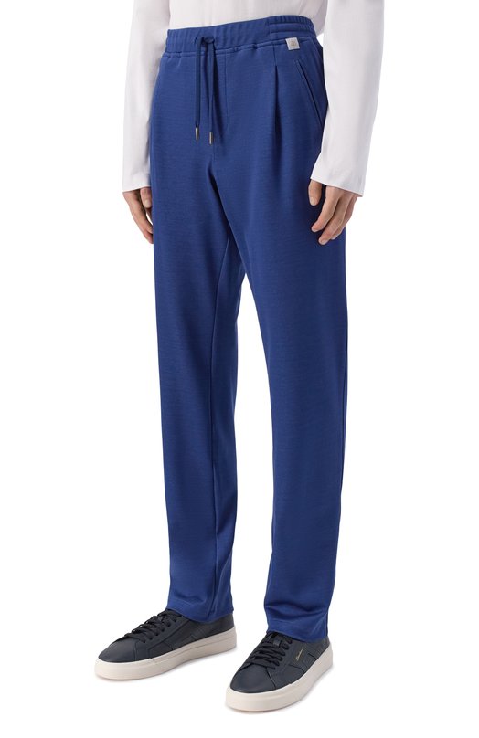 Хлопковые брюки Capobianco 20M706.BL00. Синий  20M706.BL00. Фото 3