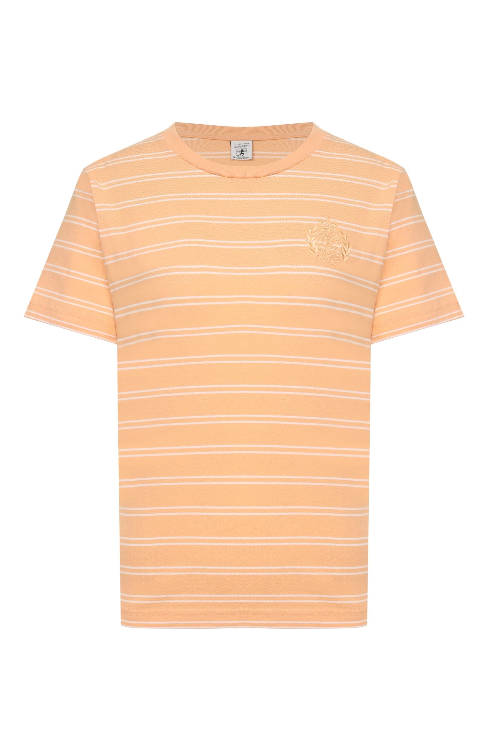 Хлопковая футболка SPORTY AND RICH, арт. T0125712243YE36, фото 1