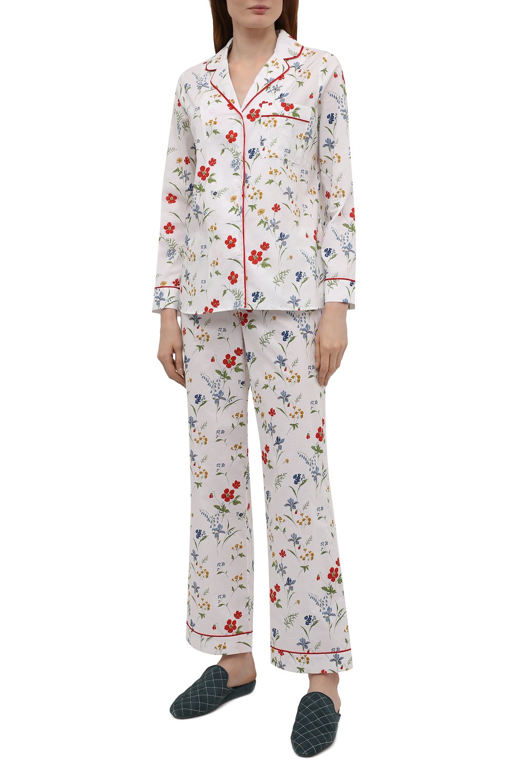 Хлопковая пижама YOLKE, арт. AW21-02C-ME-FL, фото 1