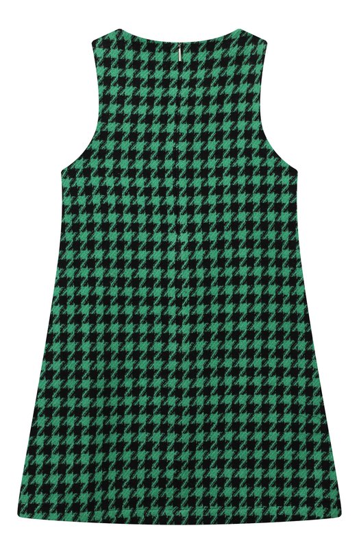 Хлопковое платье MSGM kids Зелёный, фото 2
