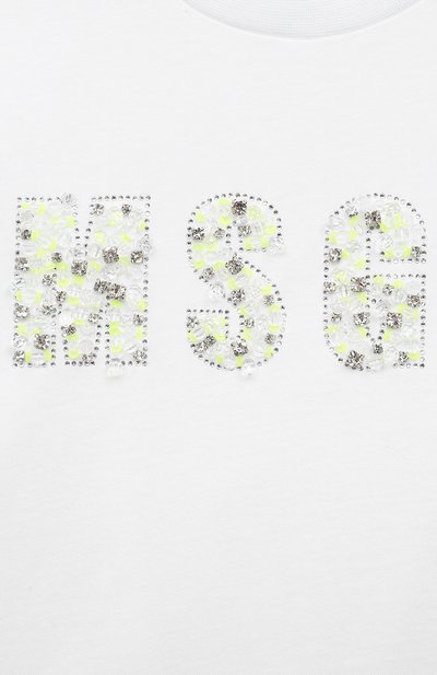 Хлопковая футболка MSGM KIDS, арт. S4MSJGTH122, фото 3