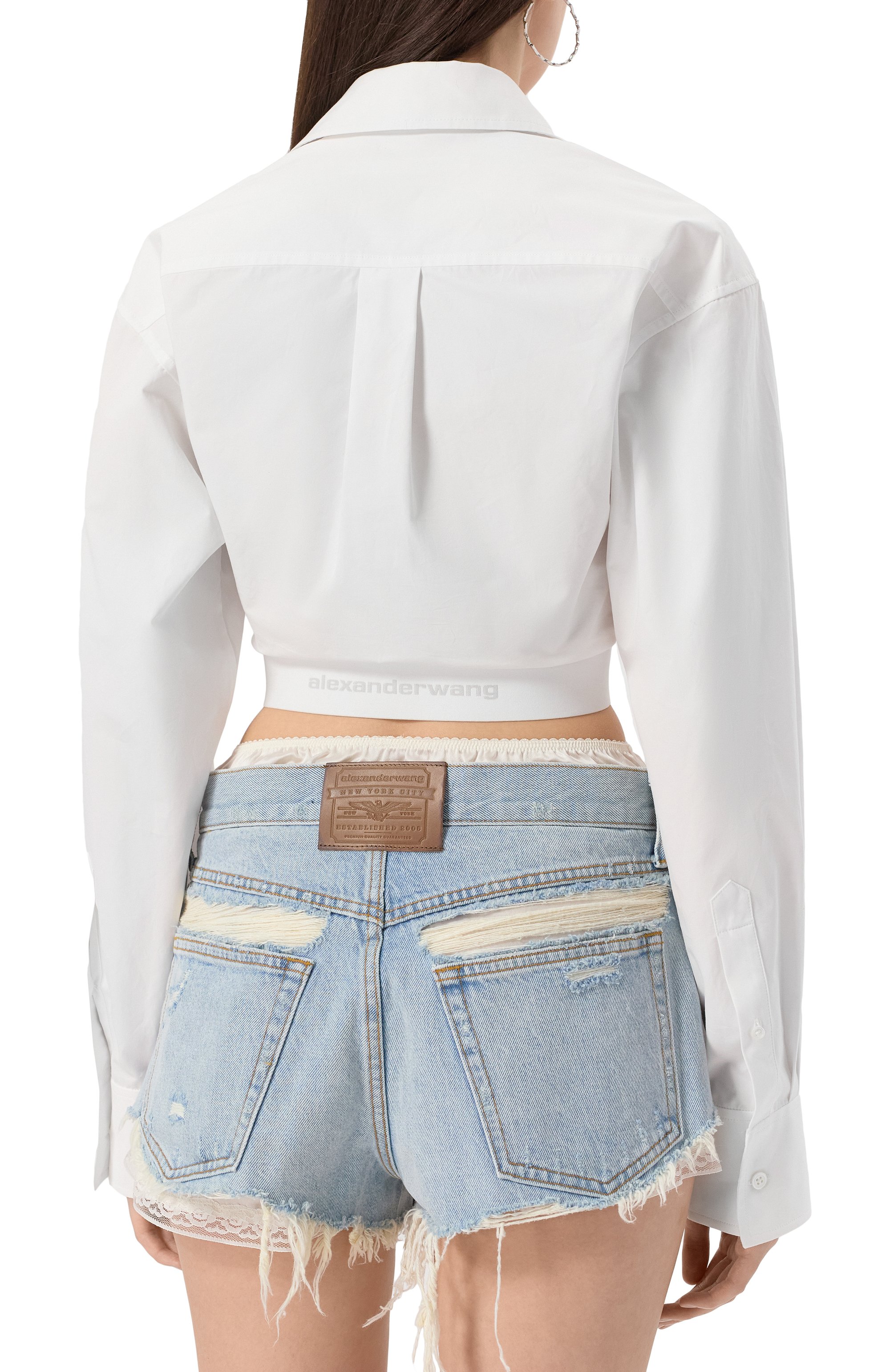 Хлопковая рубашка ALEXANDER WANG, арт. 1WC1251976, фото 4