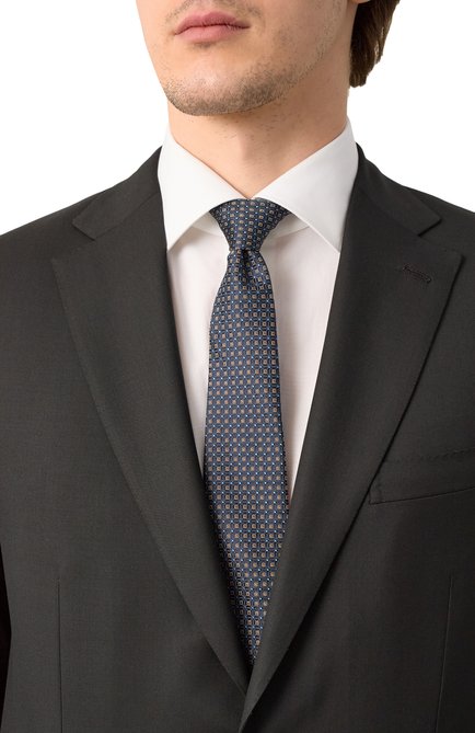Мужской шелковый галстук CANALI, арт. 18/HJ04209