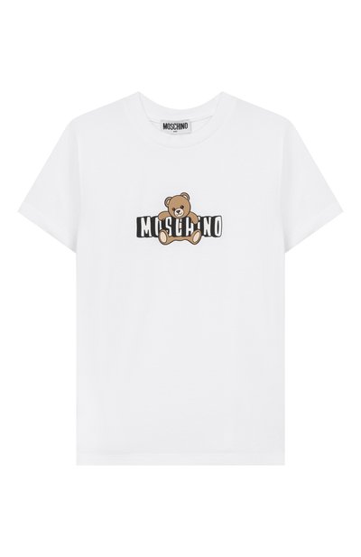 Хлопковая футболка MOSCHINO, арт. HZM058/LAA03_001