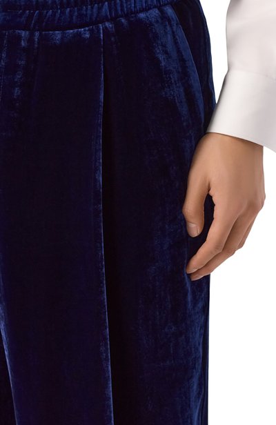 Бархатные брюки GIORGIO ARMANI темно-синего цвета по цене 212500 руб., арт. GM004458/TE23963, фото 5 Бархатные брюки GIORGIO ARMANI, арт. GM004458/TE23963, фото 5