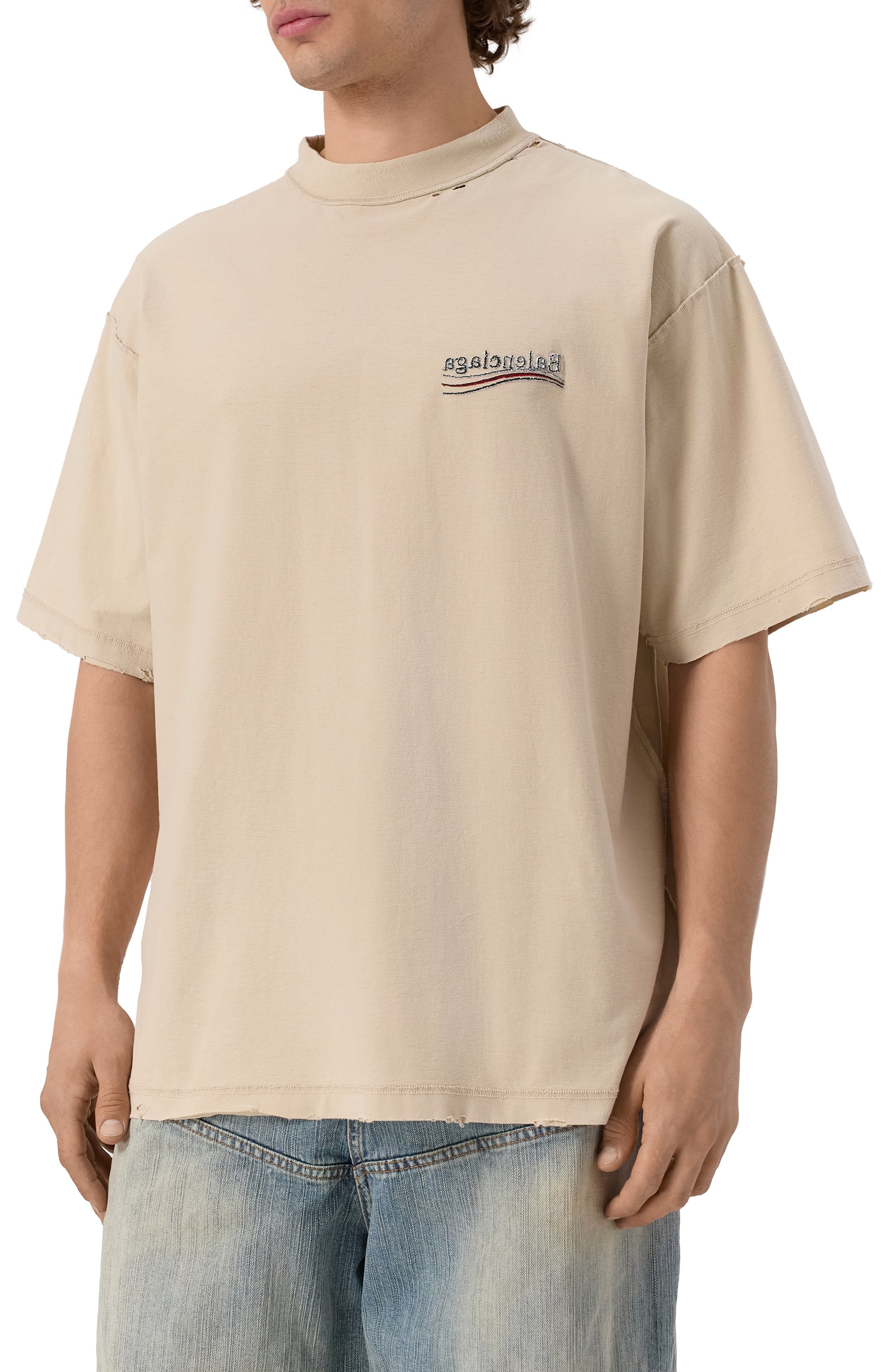 Хлопковая футболка BALENCIAGA, арт. 830247/TSVF3, фото 3