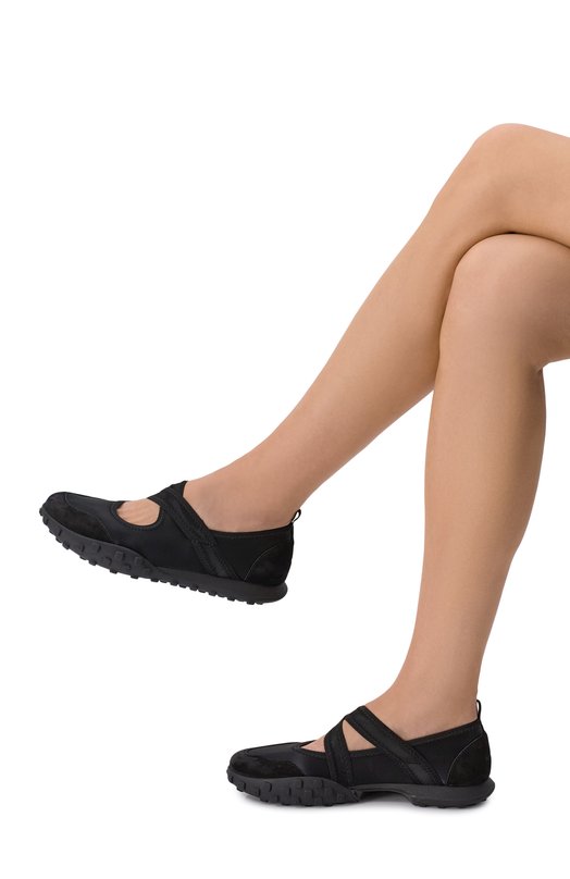 Текстильные кроссовки Moon Ballerina Jil Sander J15WS0039/P7607 Чёрный  J15WS0039/P7607 Фото 2