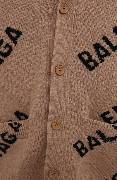 Шерстяной кардиган BALENCIAGA бежевого цвета по цене 106500 руб., арт. 652394/T1567, фото 5 Шерстяной кардиган BALENCIAGA, арт. 652394/T1567, фото 5
