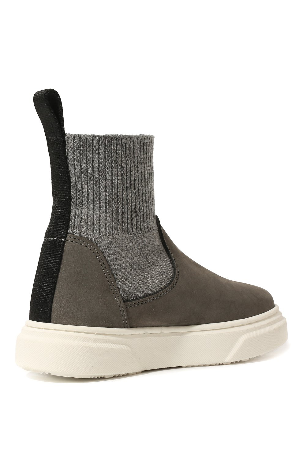 Кожаные слипоны MONTELPARE TRADITION серого цвета по цене 24350 руб., арт. MT18301 VAR.1/18-27, фото 3 Кожаные слипоны MONTELPARE TRADITION, арт. MT18301 VAR.1/18-27, фото 3