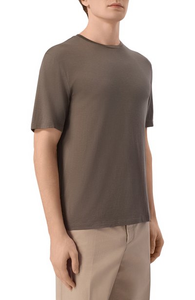 Футболка из шелка и хлопка 12 STOREEZ, арт. 137283, фото 3