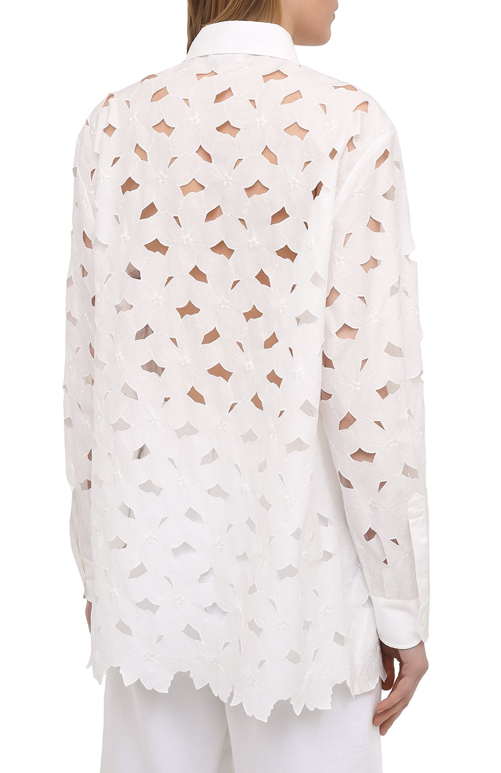 Рубашка REDVALENTINO белого цвета по цене 57800 руб., арт. VR0AB03U/5TB, фото 4 Рубашка REDVALENTINO, арт. VR0AB03U/5TB, фото 4